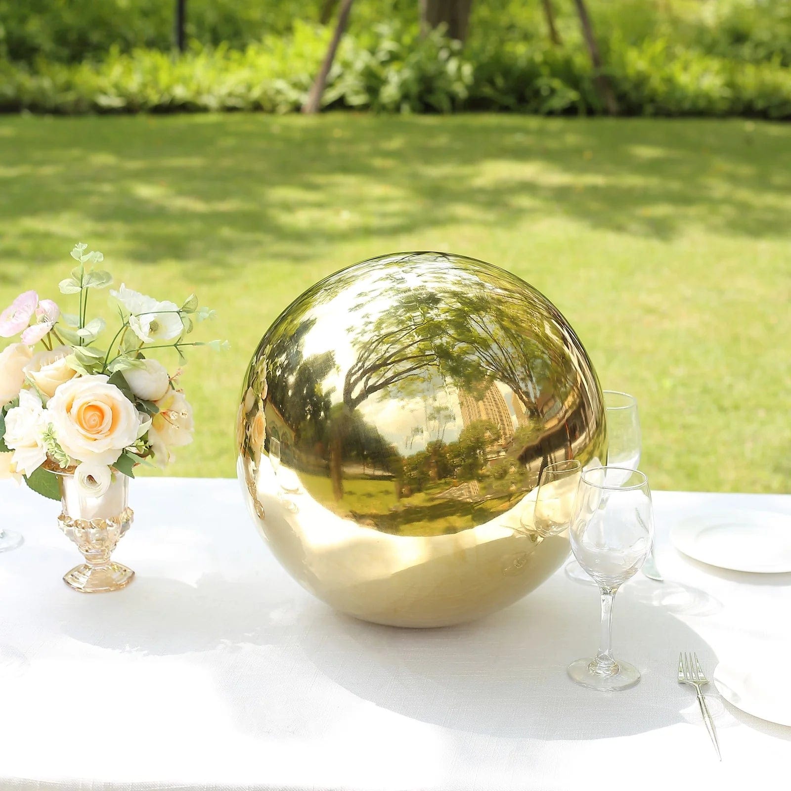 Stainless Steel Gazing Globe Reflective Mirror Ball