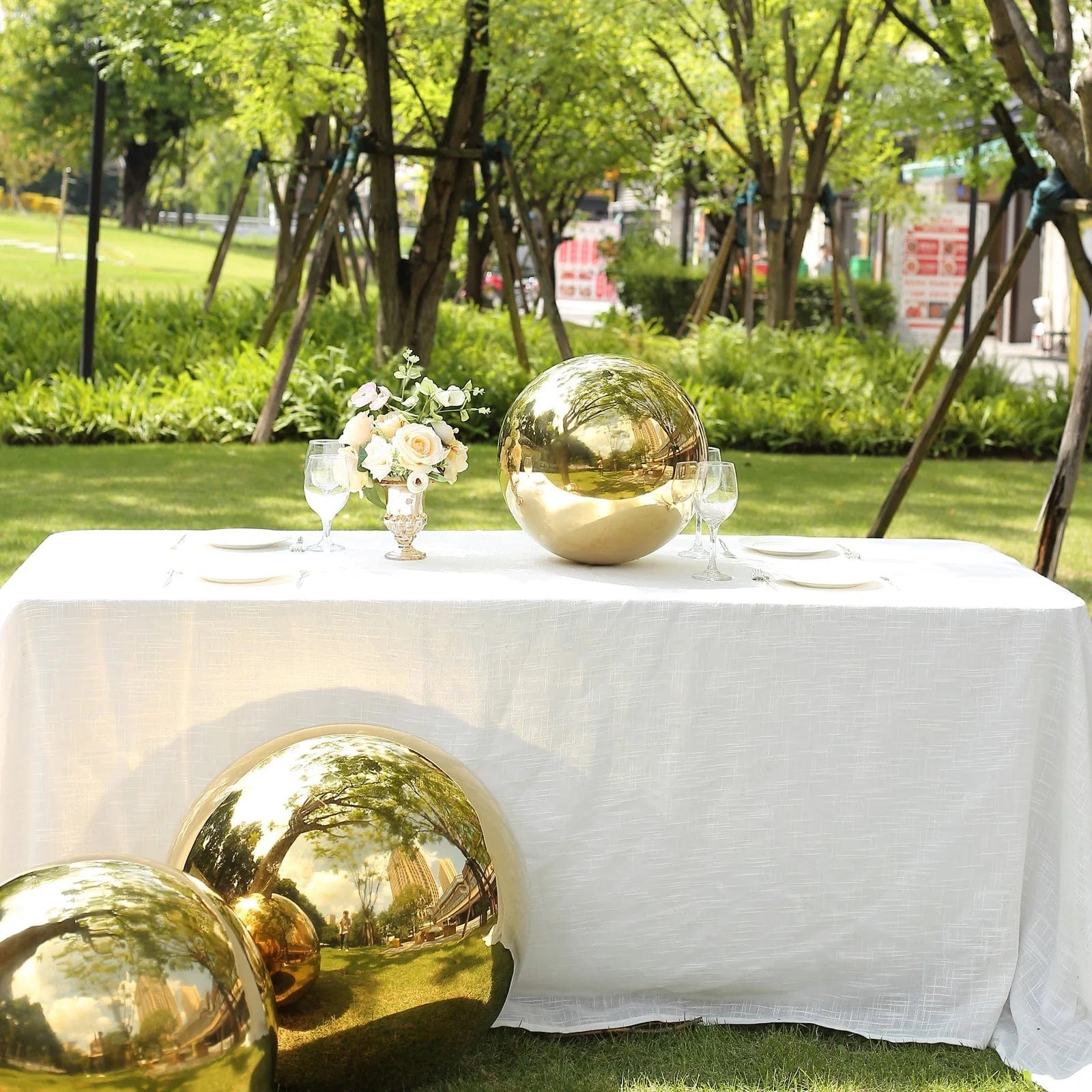 Stainless Steel Gazing Globe Reflective Mirror Ball