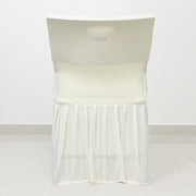 Stretchable Pleated  Spandex Lifetime Folding Chair Cover with Floor-Length Skirt