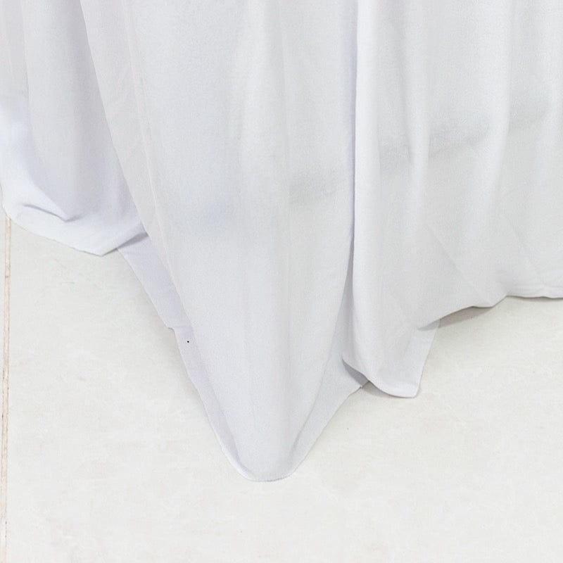 Stretchable Pleated  Spandex Lifetime Folding Chair Cover with Floor-Length Skirt