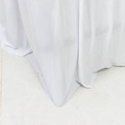 Stretchable Pleated  Spandex Lifetime Folding Chair Cover with Floor-Length Skirt