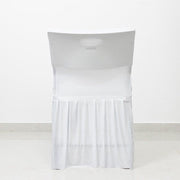 Stretchable Pleated  Spandex Lifetime Folding Chair Cover with Floor-Length Skirt