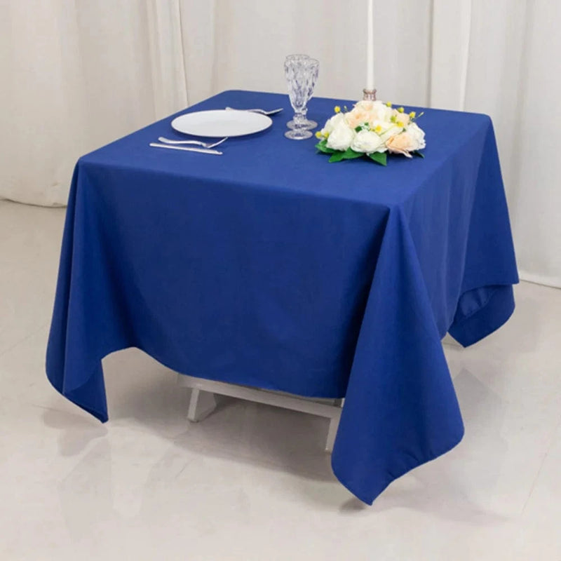 70" Cotton Blend Square Tablecloth for Weddings and Events