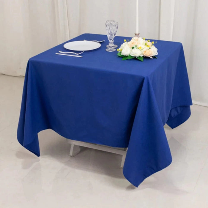 70" Cotton Blend Square Tablecloth for Weddings and Events