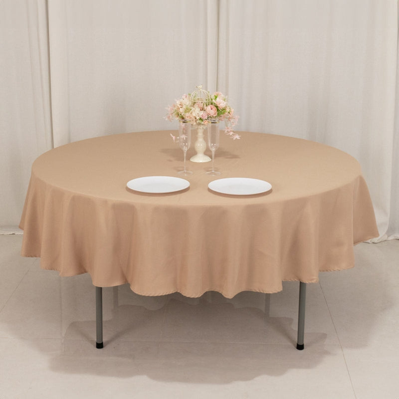 90" Round Tablecloth Premium Polyester Table Cover