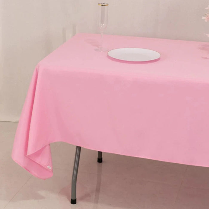 60x102" Premium Polyester Rectangular Tablecloth Wedding Table Linens