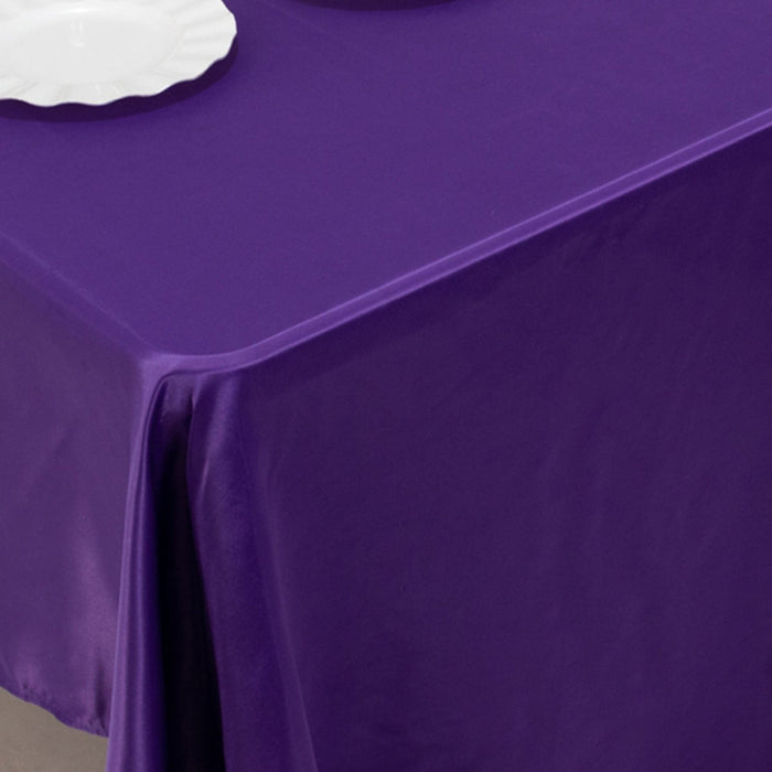 60" x 126" Lamour Satin Rectangular Tablecloth