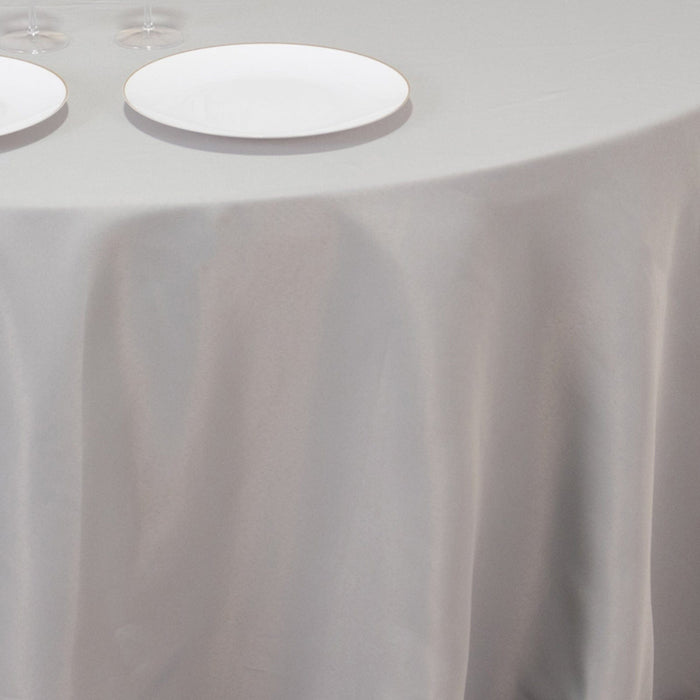 132" Premium Polyester Round Tablecloth Wedding Party Table Linens