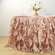 Taffeta Curly Table Skirt