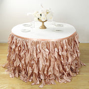Taffeta Curly Table Skirt