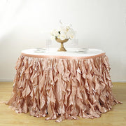 Taffeta Curly Table Skirt