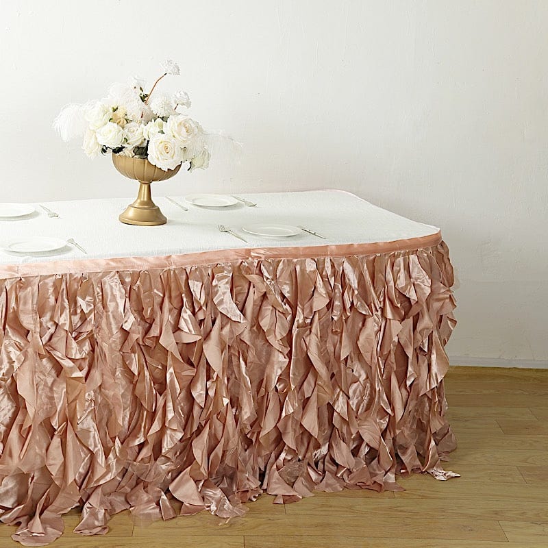 Taffeta Curly Table Skirt