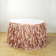Taffeta Curly Table Skirt