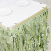 Taffeta Curly Table Skirt