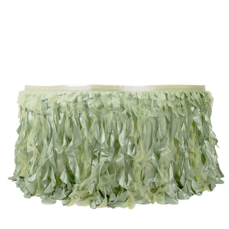 Taffeta Curly Table Skirt