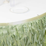 Taffeta Curly Table Skirt