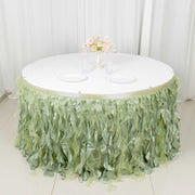 Taffeta Curly Table Skirt