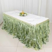 Taffeta Curly Table Skirt