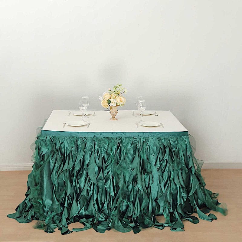 Taffeta Curly Table Skirt