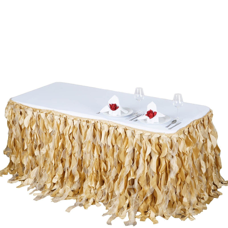 Taffeta Curly Table Skirt SKT_03_007_14