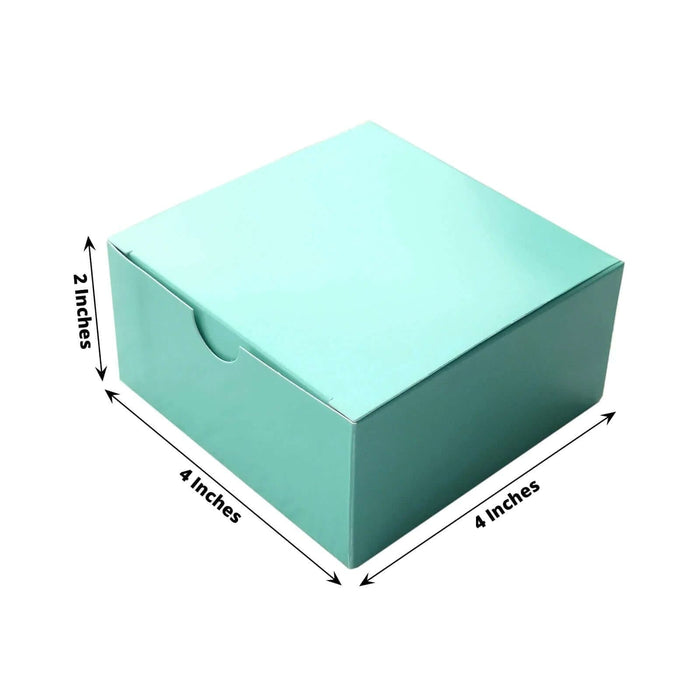100 4"x4"x2" Cake Wedding Party Favors Boxes with Tuck Top