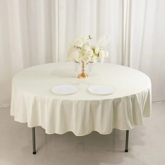 90" Premium Scuba Round Tablecloth