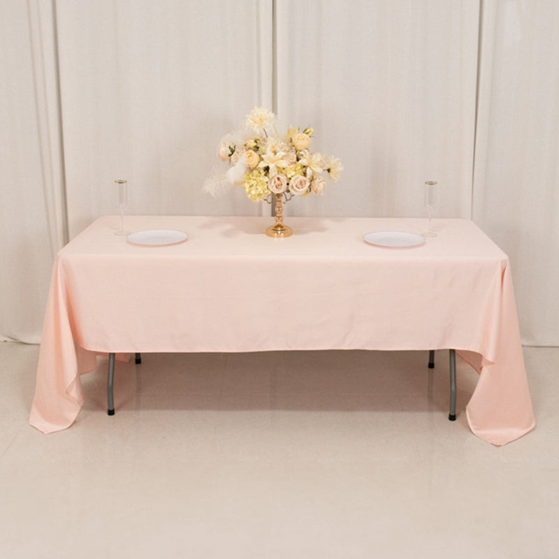 60" x 126" Lamour Satin Rectangular Tablecloth