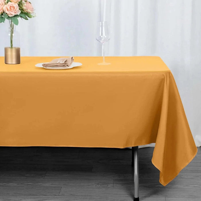 60x102" Premium Polyester Rectangular Tablecloth Wedding Table Linens
