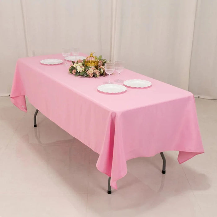 60x102" Premium Polyester Rectangular Tablecloth Wedding Table Linens