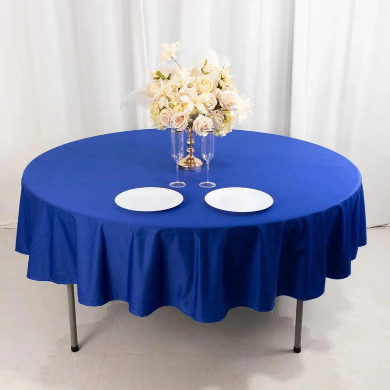 90" Premium Scuba Round Tablecloth
