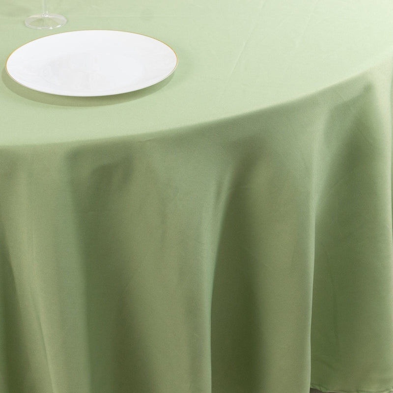 108" Premium Polyester Round Tablecloth Wedding Party Table Linens
