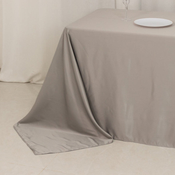90" x 156" Lamour Satin Rectangular Tablecloth