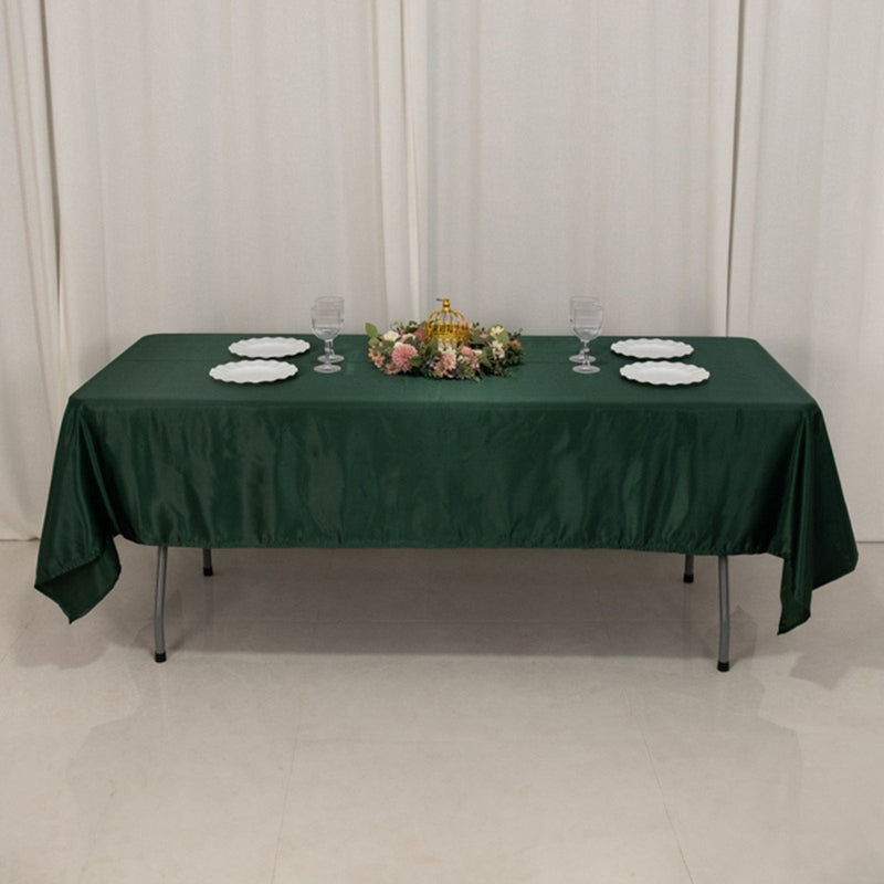 60" x 102" Lamour Satin Rectangular Tablecloth