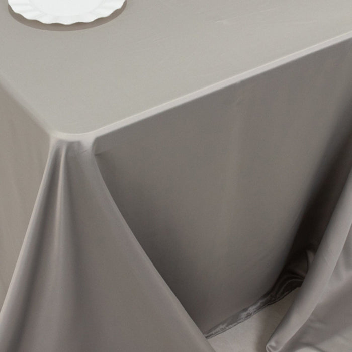 90" x 132" Lamour Satin Rectangular Tablecloth