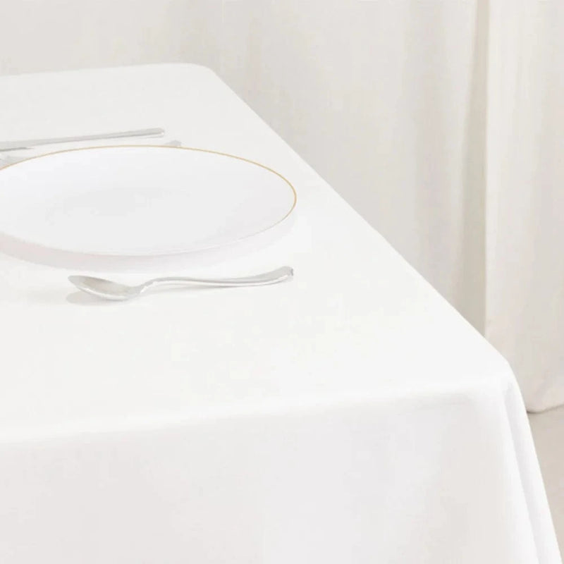 70" Cotton Blend Square Tablecloth for Weddings and Events