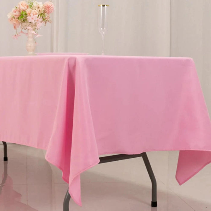 60x102" Premium Polyester Rectangular Tablecloth Wedding Table Linens