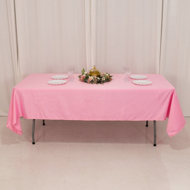 60" x 102" Lamour Satin Rectangular Tablecloth