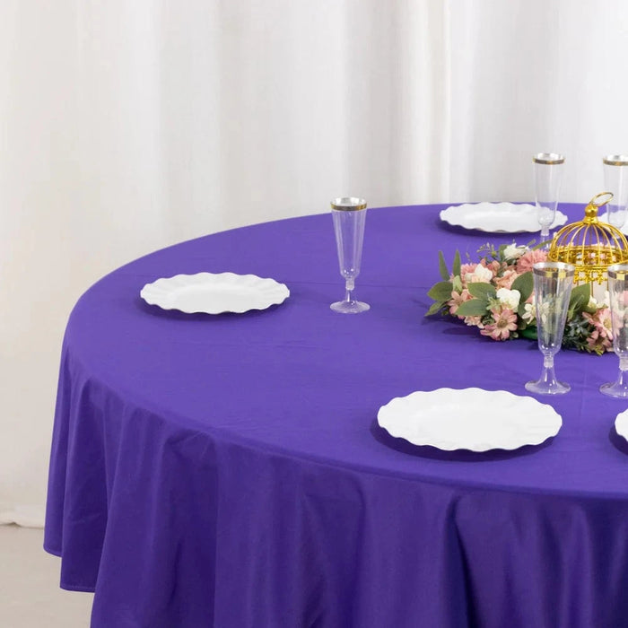90" Premium Scuba Round Tablecloth