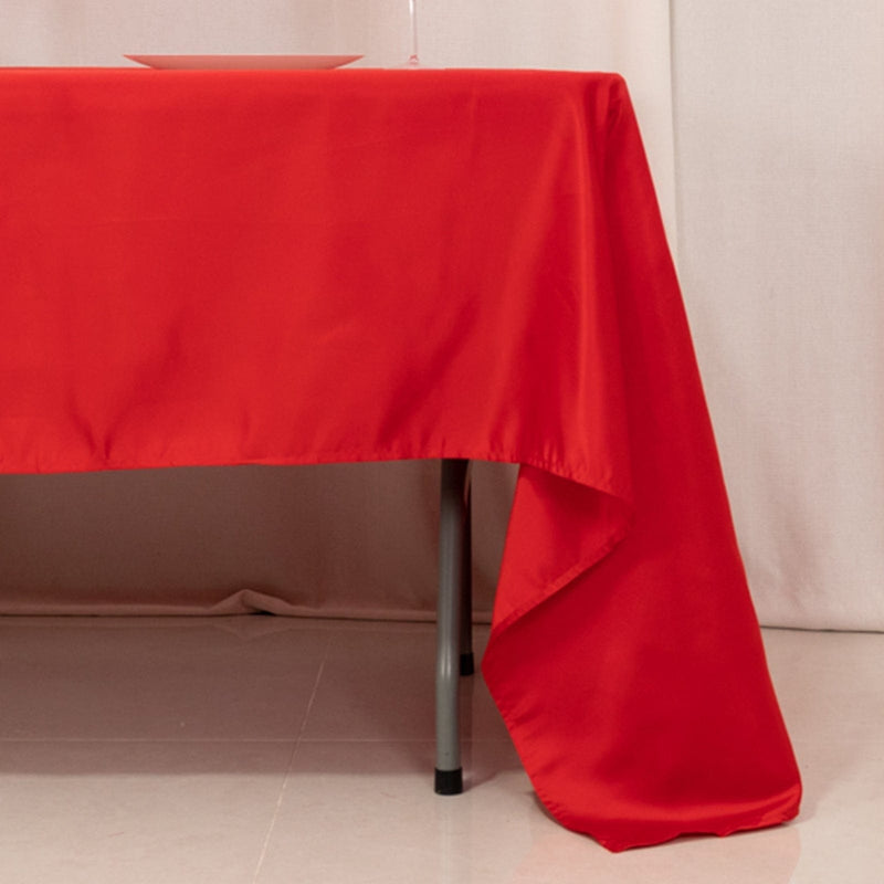 60" x 126" Lamour Satin Rectangular Tablecloth