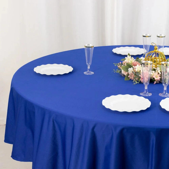 90" Premium Scuba Round Tablecloth
