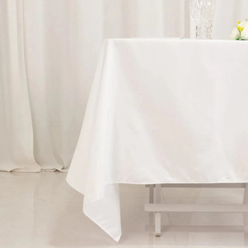 70" Cotton Blend Square Tablecloth for Weddings and Events