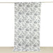 White French Toile Polyester Backdrop Drape Curtain with Rod Pockets CUR_PANPOLY_FLORFT_5X10_BLK