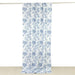 White French Toile Polyester Backdrop Drape Curtain with Rod Pockets CUR_PANPOLY_FLORFT_5X10_BLUE