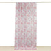 White French Toile Polyester Backdrop Drape Curtain with Rod Pockets CUR_PANPOLY_FLORFT_5X10_PINK