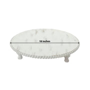 Wooden Centerpiece Plates - Antique White