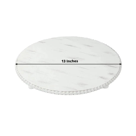 Wooden Centerpiece Plates - Antique White