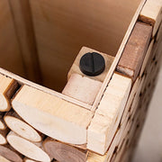 Wooden Slices Pillar Prop Pedestal Stand - Natural