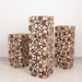 Wooden Slices Pillar Prop Pedestal Stand - Natural