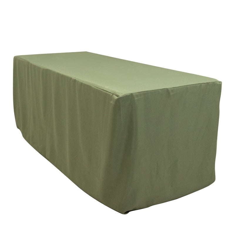 6 ft Fitted Polyester Tablecloth 72" x 30" x 30"