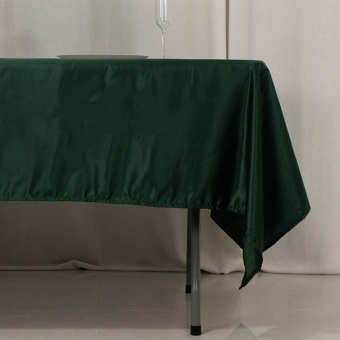 60" x 102" Lamour Satin Rectangular Tablecloth